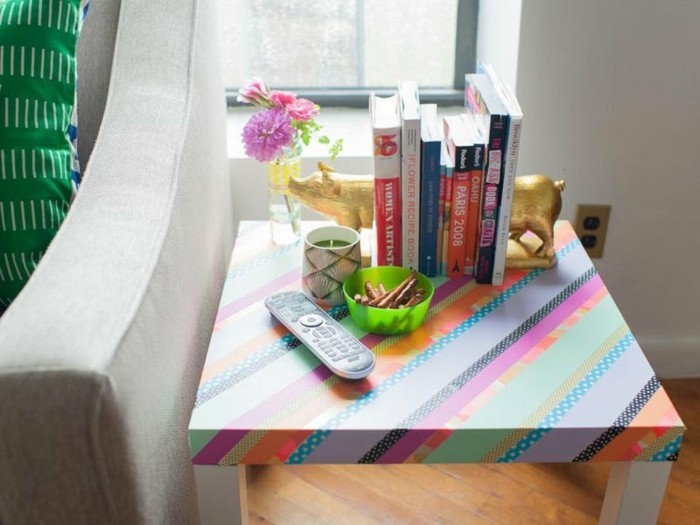 décorez votre table avec des bandes washi