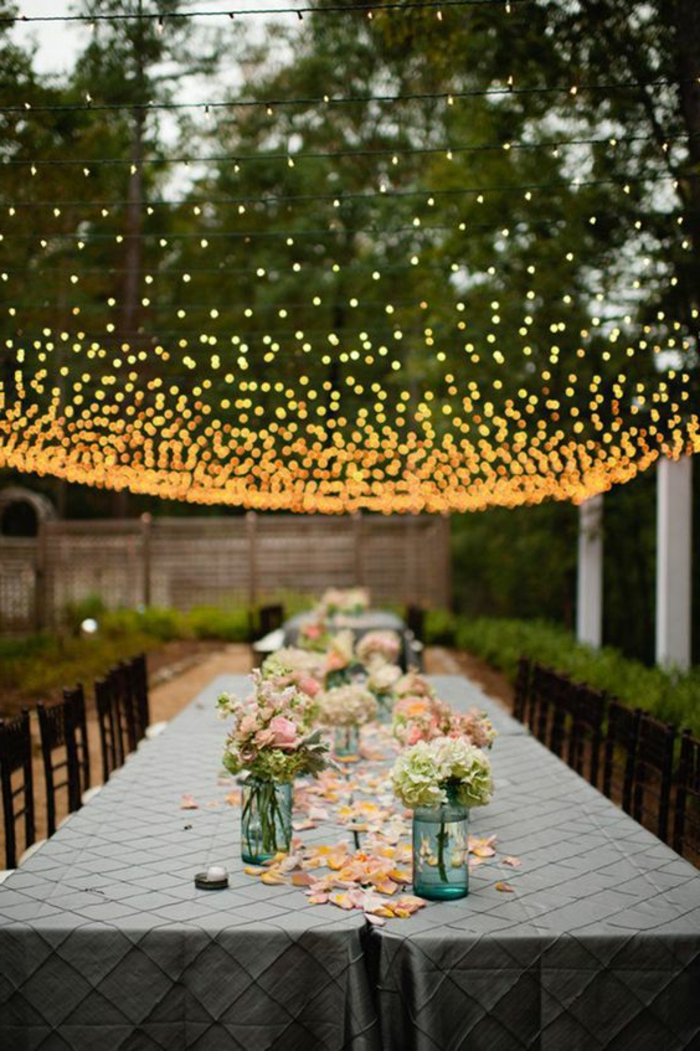 bord dekorasjon hage fest hage dekorasjon ideer fest hage lys