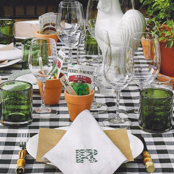 桌装饰花园派对花园装饰创意桌布植物