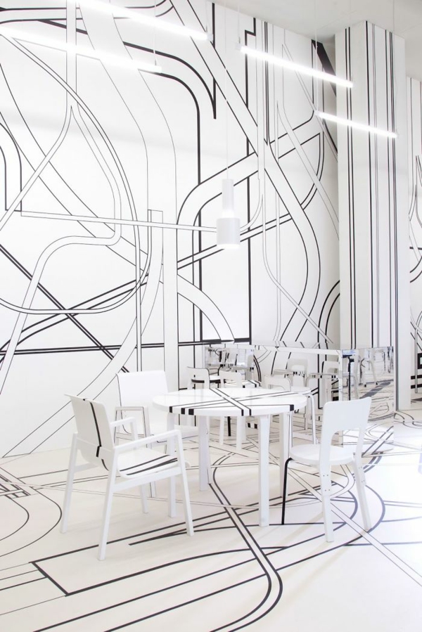 bar restaurace design nápady logomo kavárna Finsko
