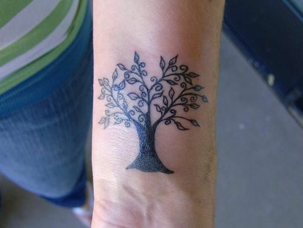 Μεγάλες ιδέες για το δέντρο καρτών τατουάζ καρπού