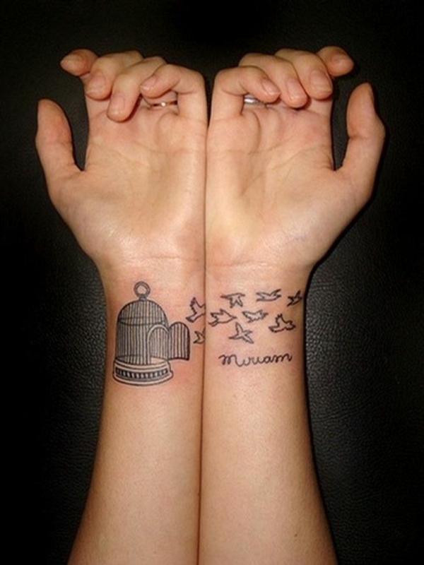 Μεγάλες ιδέες για το κλουβί τατουάζ καρπού