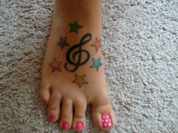 Τατουάζ τατουάζ στο αστέρι σημείωμα