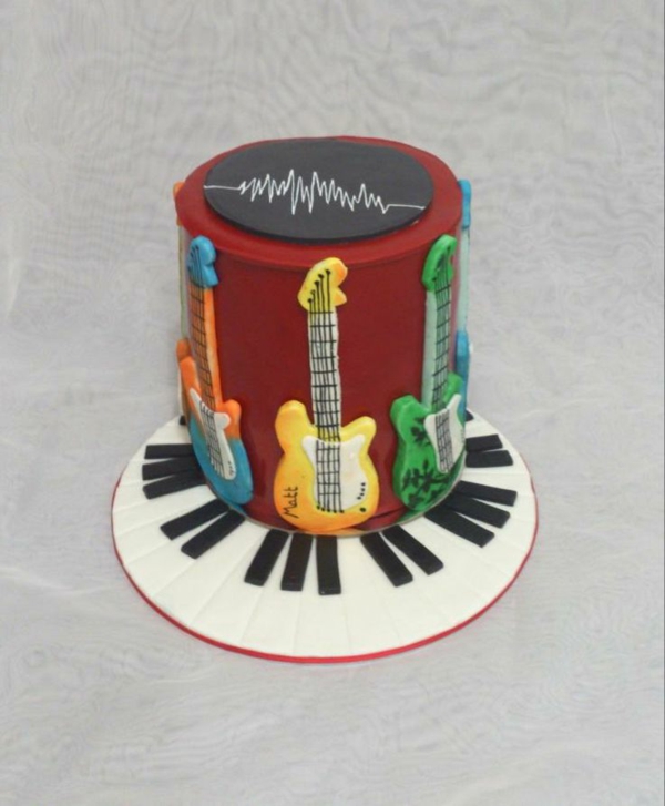 Didžioji pyragai-vestuvių gimtadienis-muzika-mažas-tortas