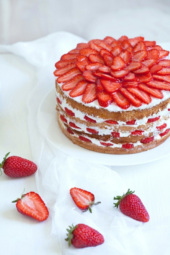 idées de décoration de tarte fraises multistory