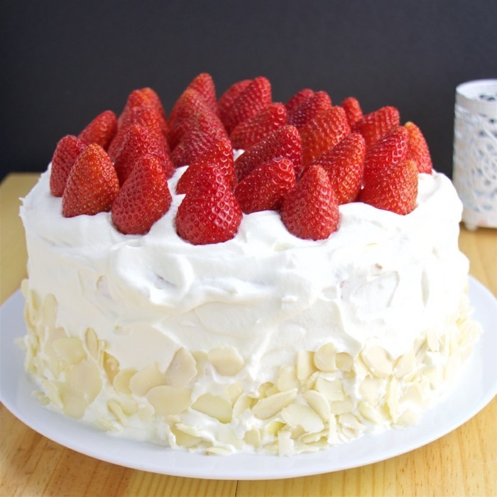 tarte décorer des fraises de vanille