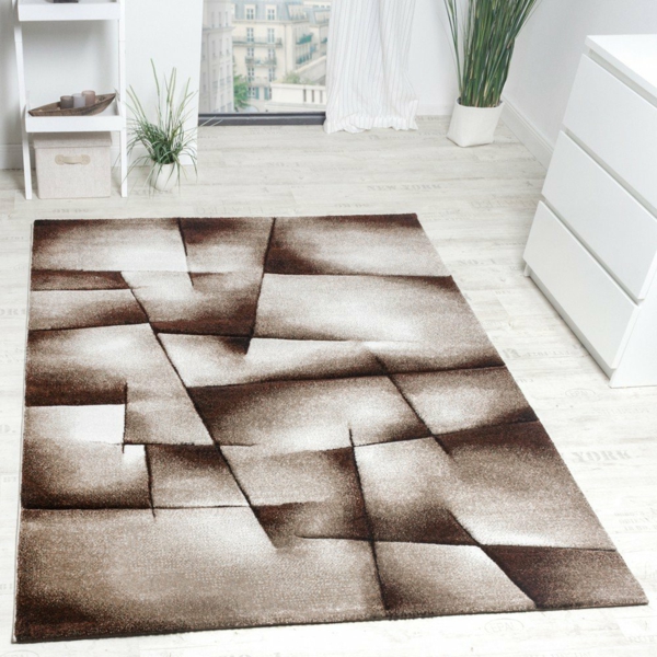 sen koberec abstraktní vzor béžový krém hnědý
