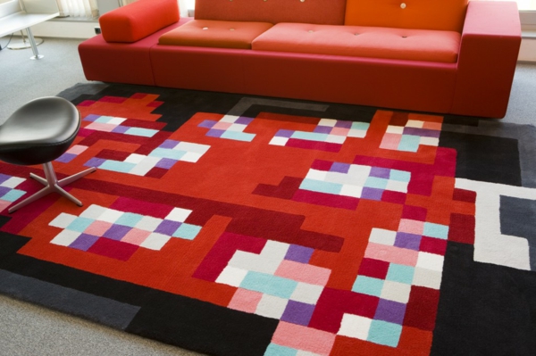 sen koberec moderní digitální vzor světlé barvy mundoalfombra