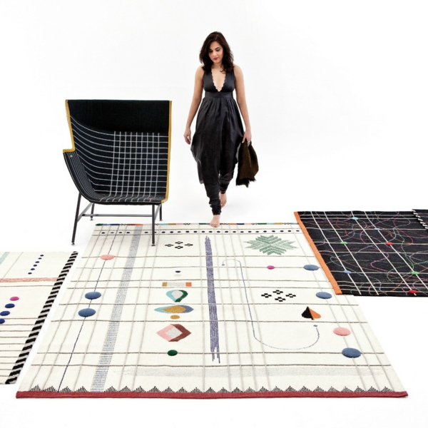 sen koberec moderní jemný vzor rabari kolekce nanimarquina
