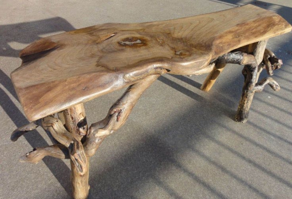 driftwood šakos stalas kava stalelė statyti pietų stalas