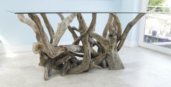 driftwood pöytä olohuone pöytä itse rakentaa puu
