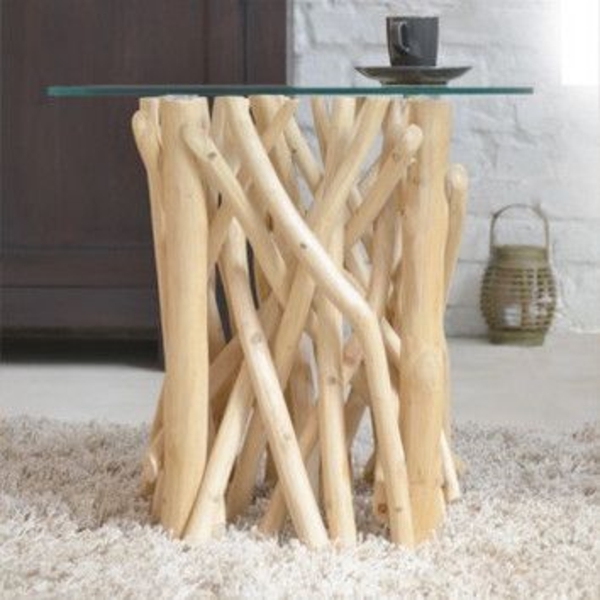 driftwood olohuone pöytä itsessään kirkas puu