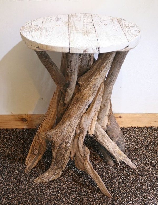 drijfhout tafel salontafel zelf opgebouwd tafelblad