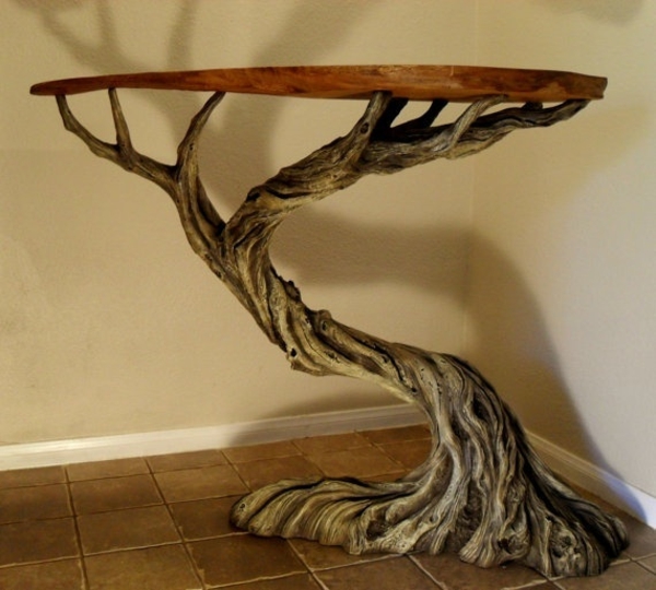 driftwood pöytä olohuone pöytä itse rakentaa tuuli