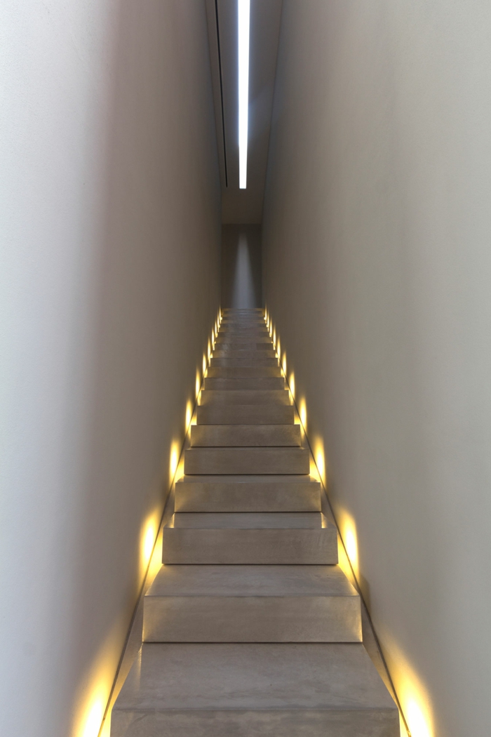 trappe belysning attraktive moderne inendesign ideer