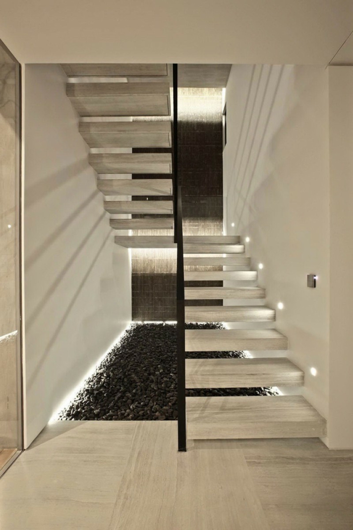 trappe belysning ideer moderne interiør trappe lys interiør design
