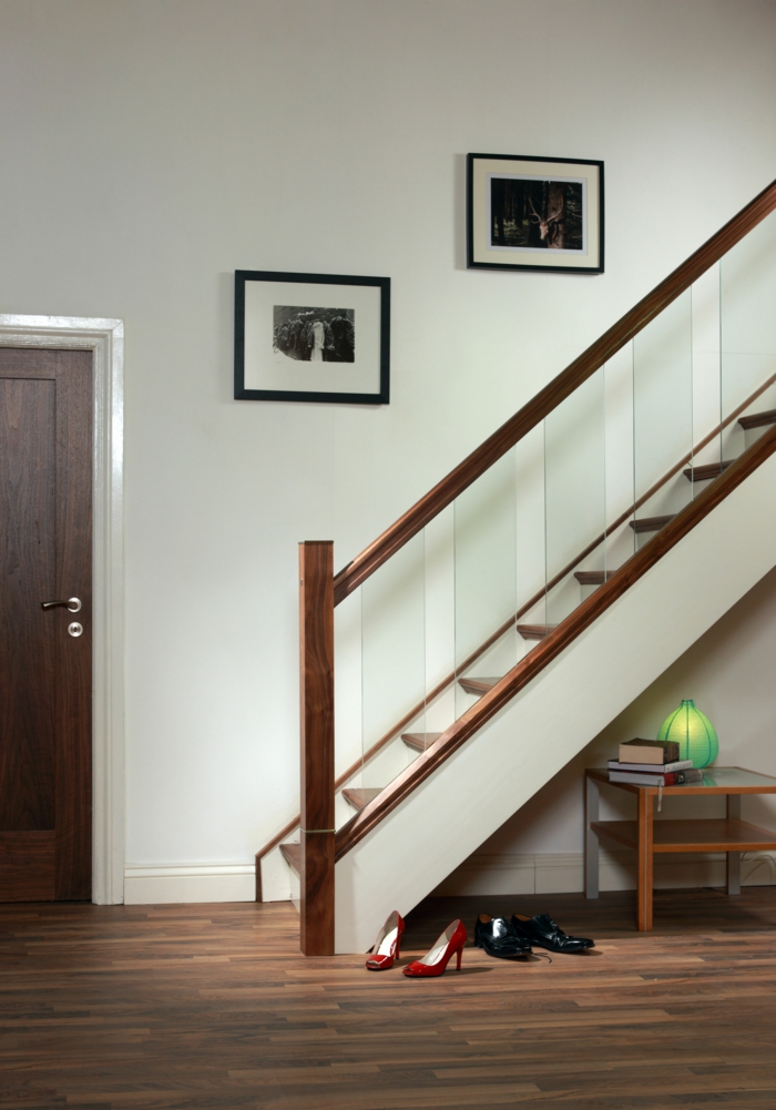 staircase frame fancy railing wooden stairs steps