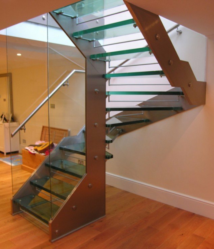 staircase shape stable staircase glass steel