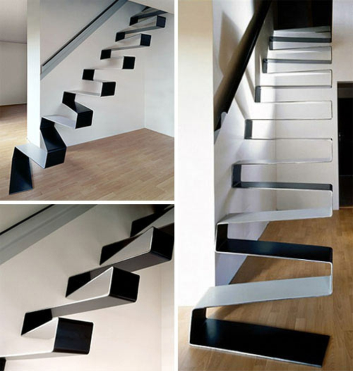 staircase shape zigzag steps