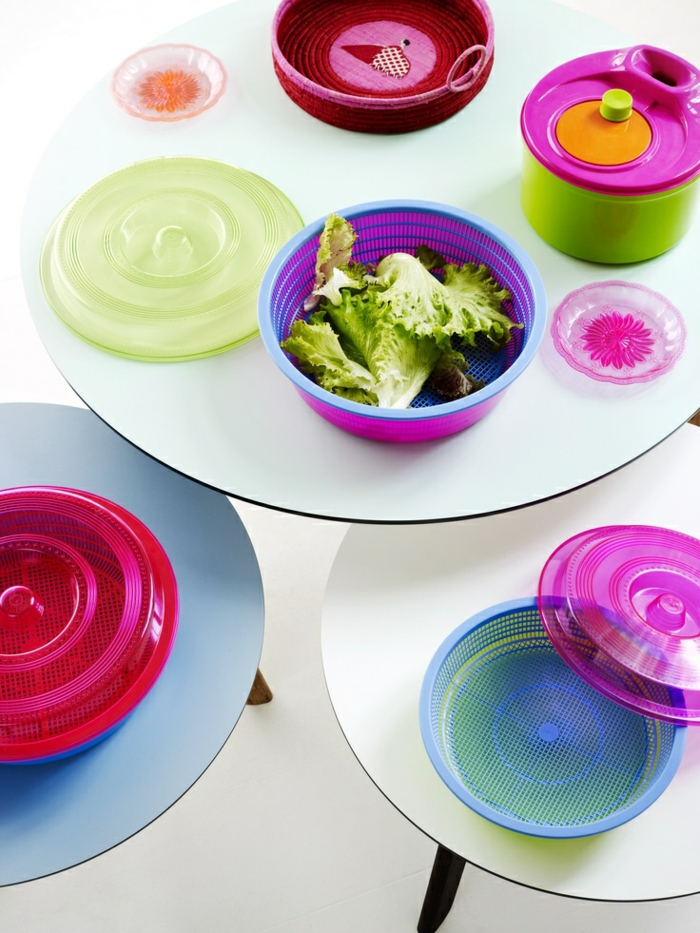 spinner à salade tupperware spinner à salade coloré