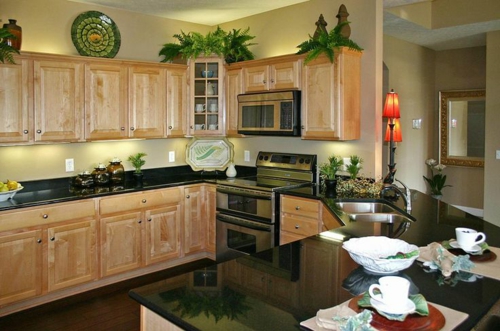 sistema de gabinete de cocina ergonómico madera clara