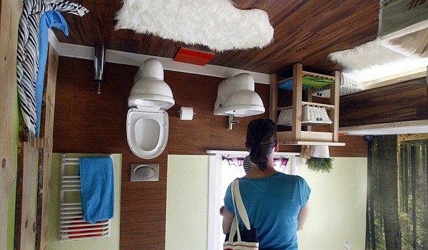 upside down house design polish architects bathroom