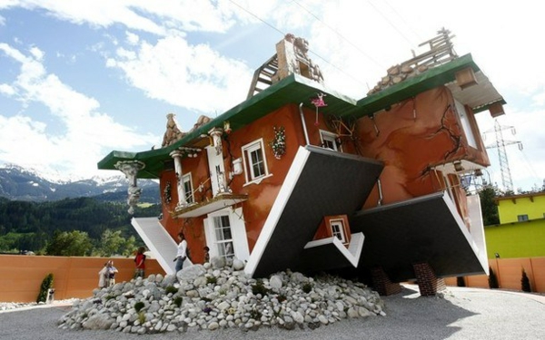 upside down house design in austria places extraordinary architecture