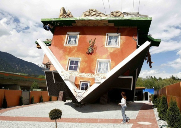 upside down house design building structure austria polish architects