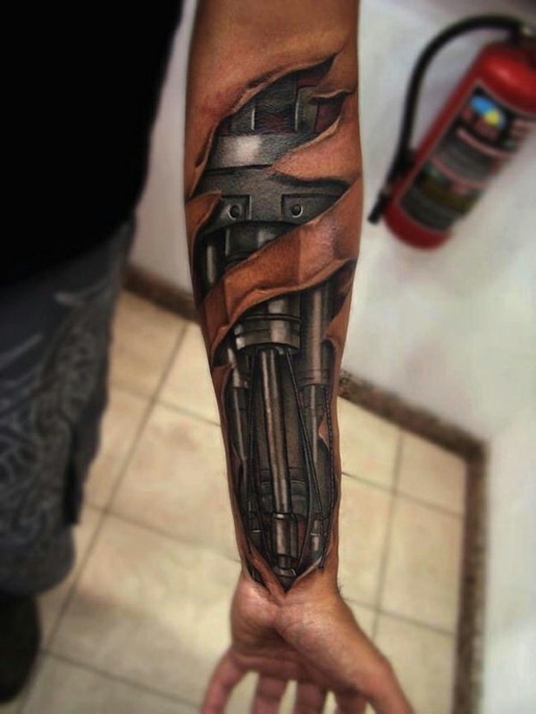 Unterarm tattoo mann streifen