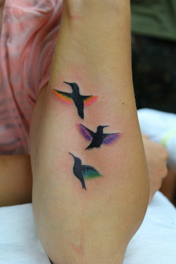underarm tatovering skabeloner flyvning fugl