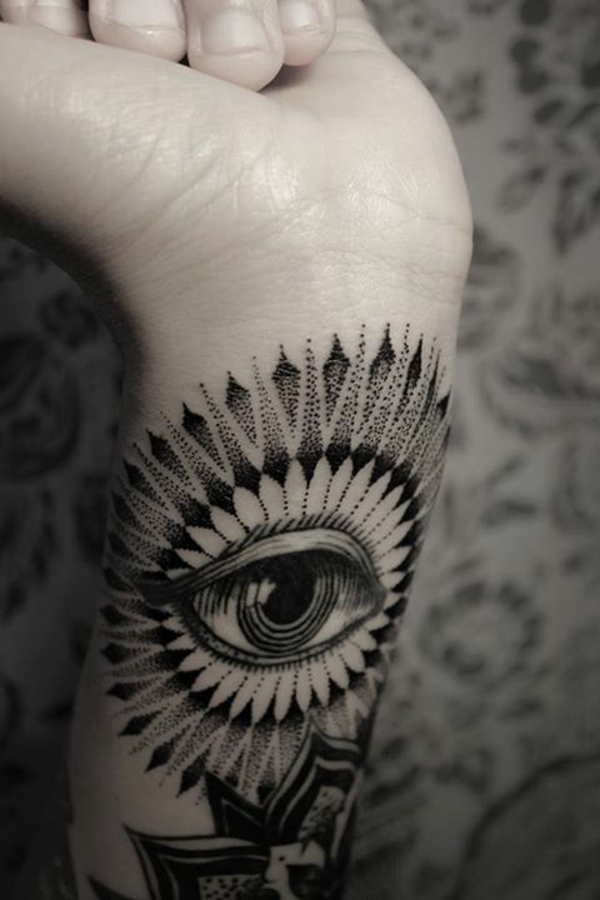 underarm tatovering skabeloner se øjne