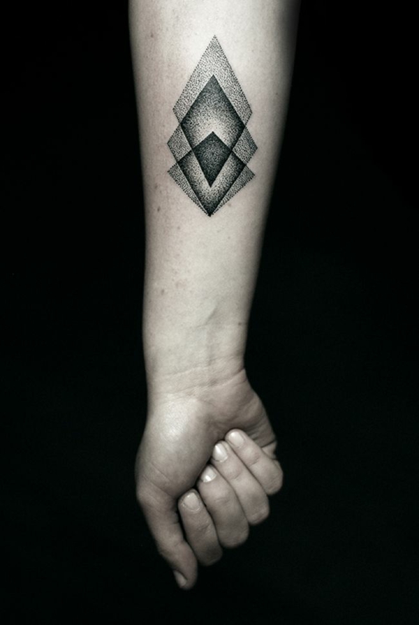 Underarm tatovering skabeloner simpel geometrisk