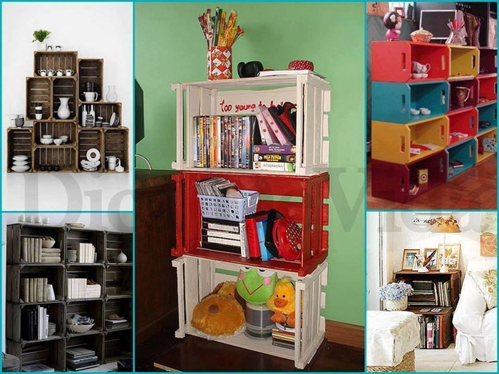 upcycling ideas furniture from wine crates decorating home ideas38