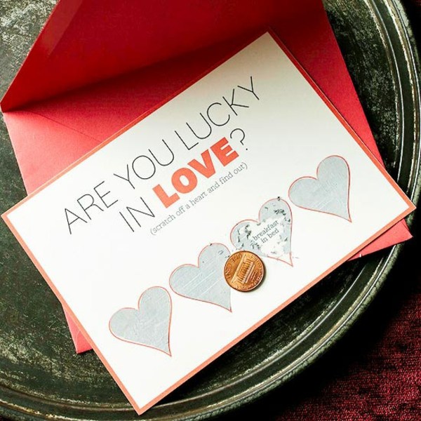 Valentinsdag kjærlighetsbrev gave ide