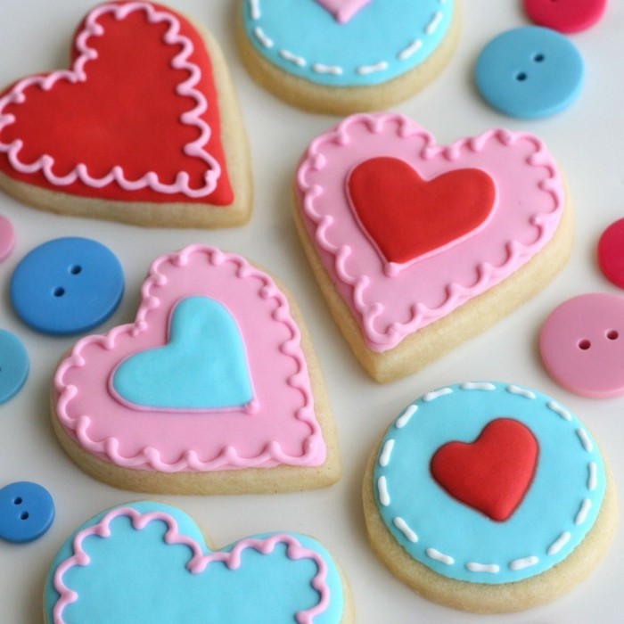 идеите на Валентин подготвят фантазия бисквити