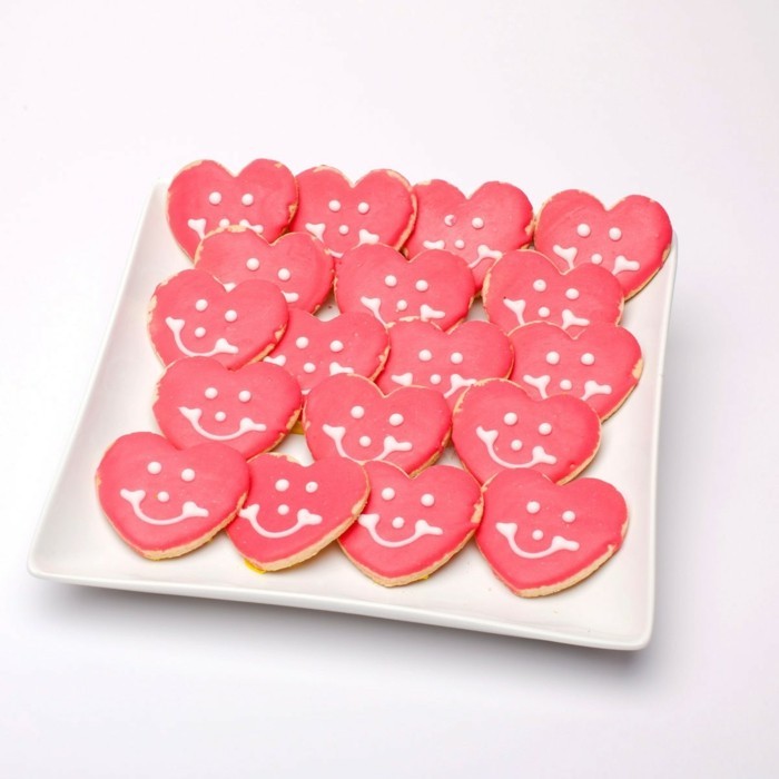 валентинки ден идеи бисквити сърцето смее се