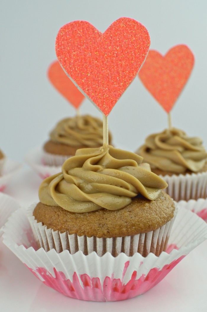 Ημέρα του Αγίου Βαλεντίνου κέικ καρδιά διακόσμηση muffin