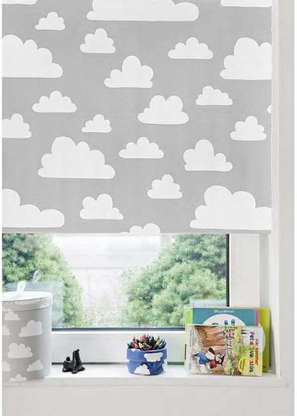 затъмняване на сляпо детска стая за зидане на облаци
