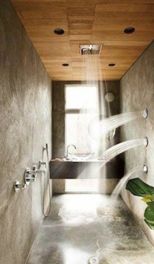 Integrate vertical and horizontal showers