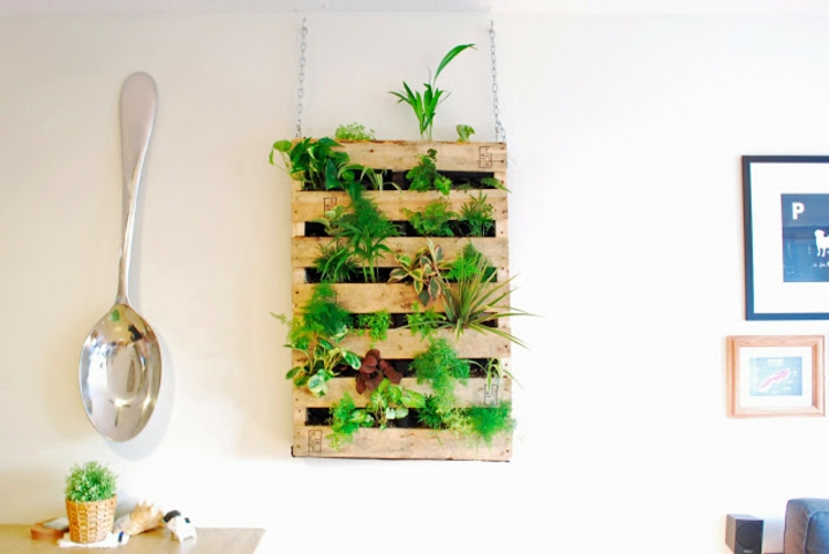 垂直花园指令从托盘垂直绿化墙面装饰