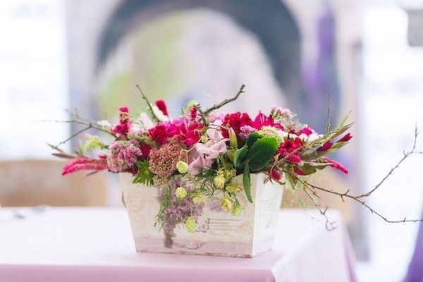 make vintage flower arrangement yourself