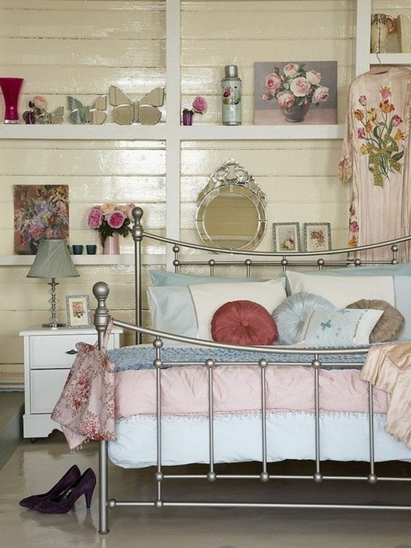 vintage soveværelse design feminin udseende