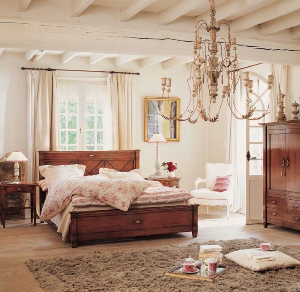 vintage soveværelse møbler soveværelse tæppe lange gardiner
