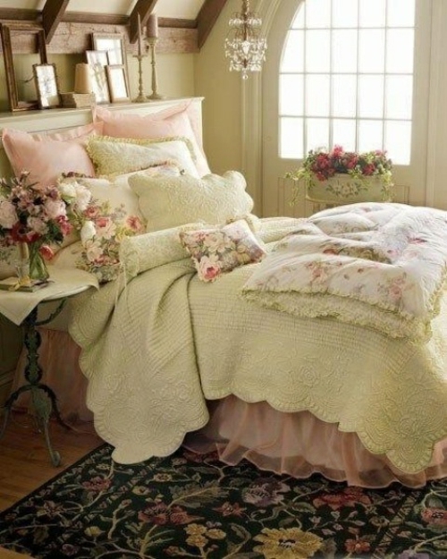 复古卧室单人床女孩枕头舒适的床垫