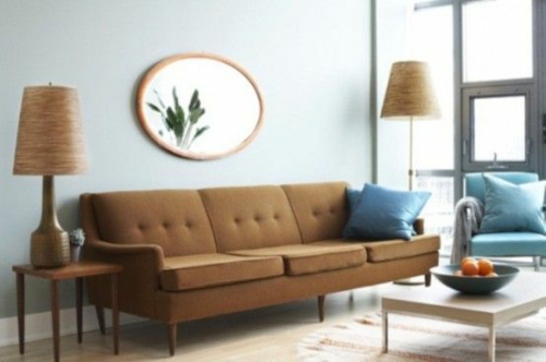 vintage stue sofa levende design ideer retro flair