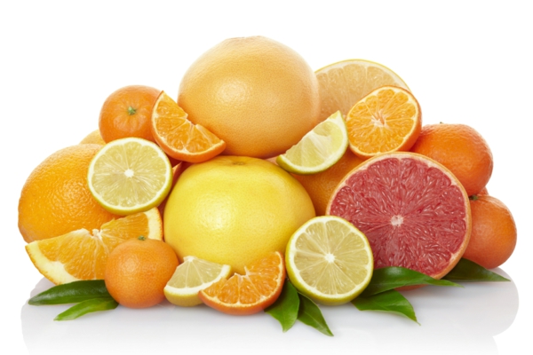 Τραπέζι βιταμίνης βιταμίνη C πορτοκάλια λεμόνια