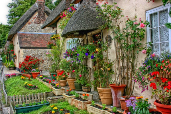 κήπο Αγγλικά στυλ γλάστρες κεραμικά