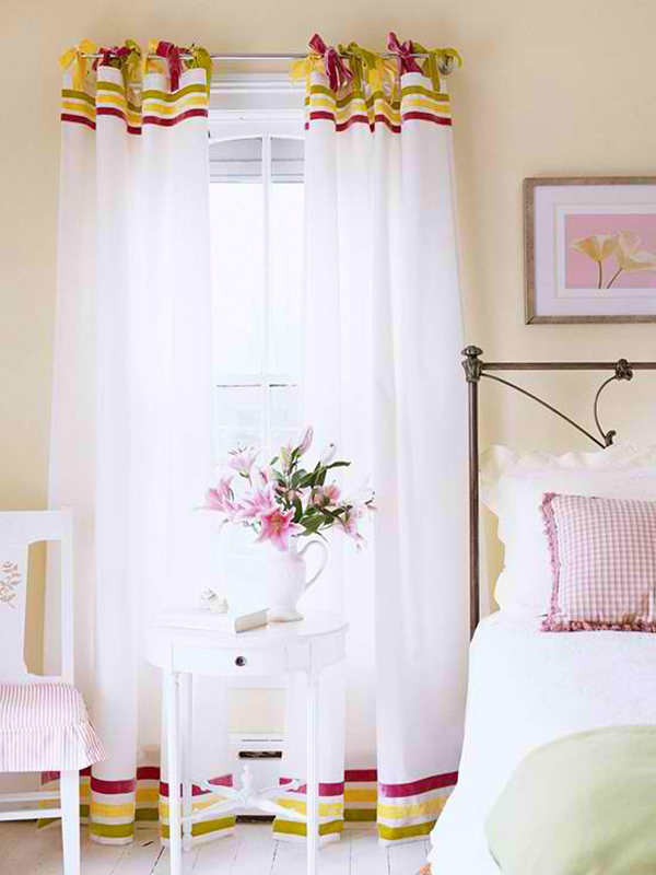 窗帘缝纫窗帘面料卧室的想法