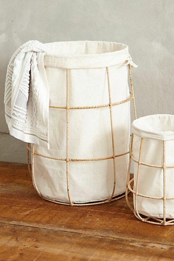 кошница за пране бамбук рамка платното перално помещение
