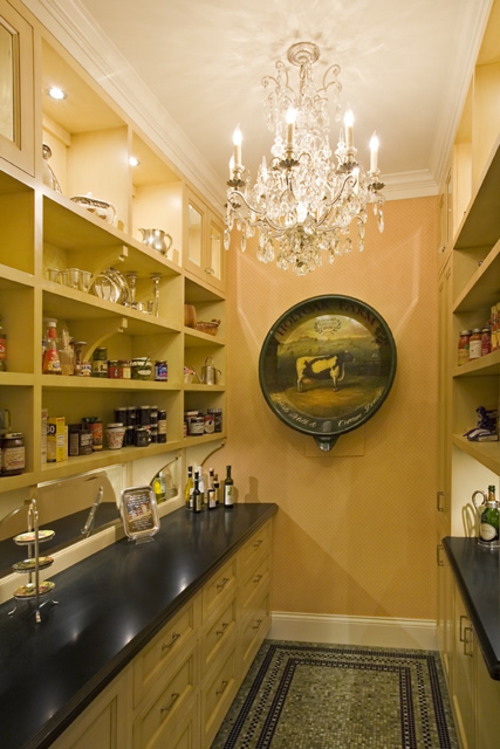 væg hylder køkken møbler ide klassisk pantry butik